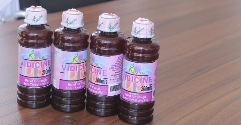 Samples of Vidicine manufactured by Kazire Health Products Ltd