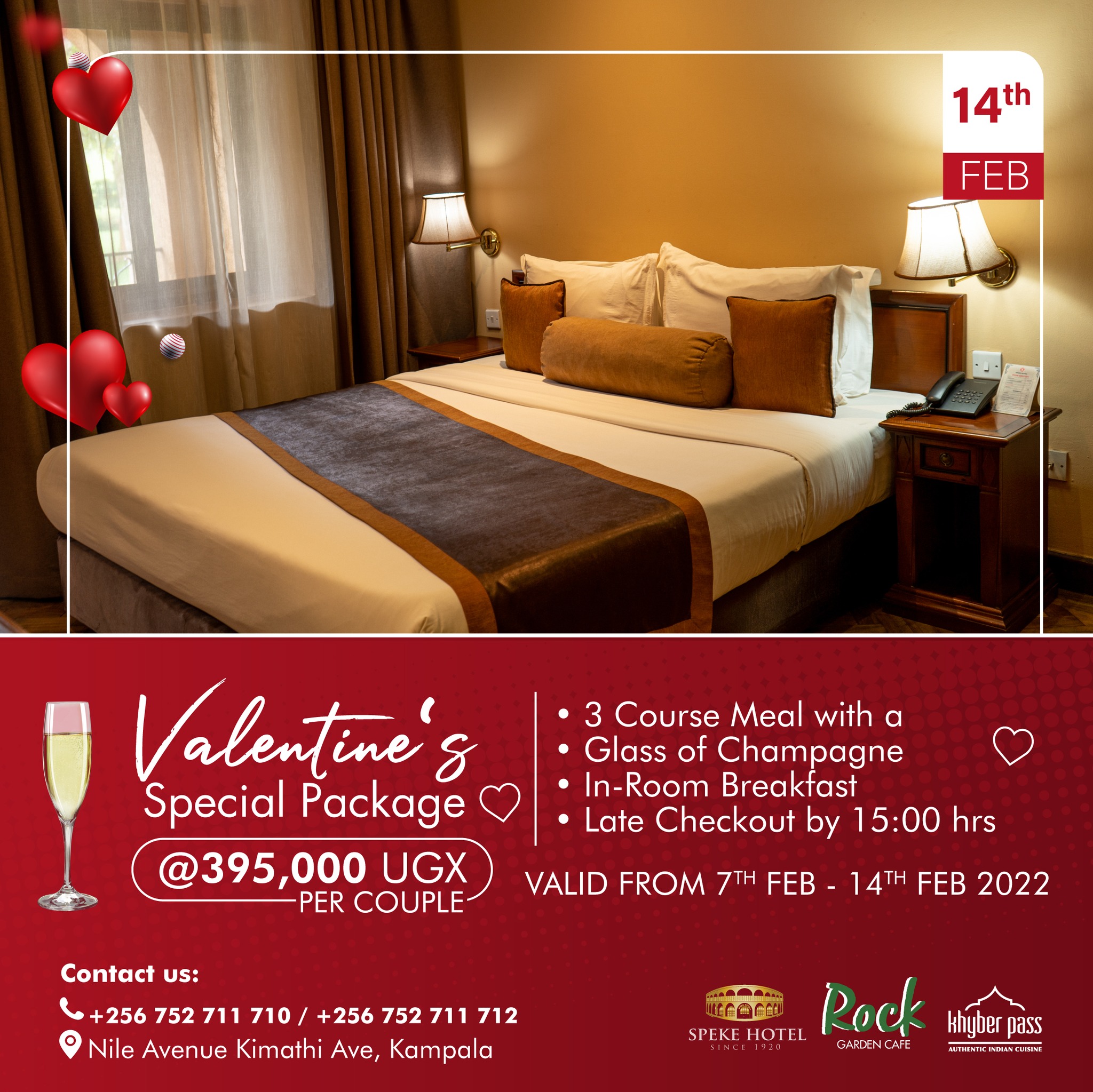 Speke Hotel to offer lovers amazing goodies in ‘Valentine’s Special ...