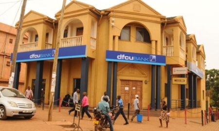 One of the branches of the defunct Crane Bank branches that had been taken over by dfcu Bank. PHOTO/FILE
