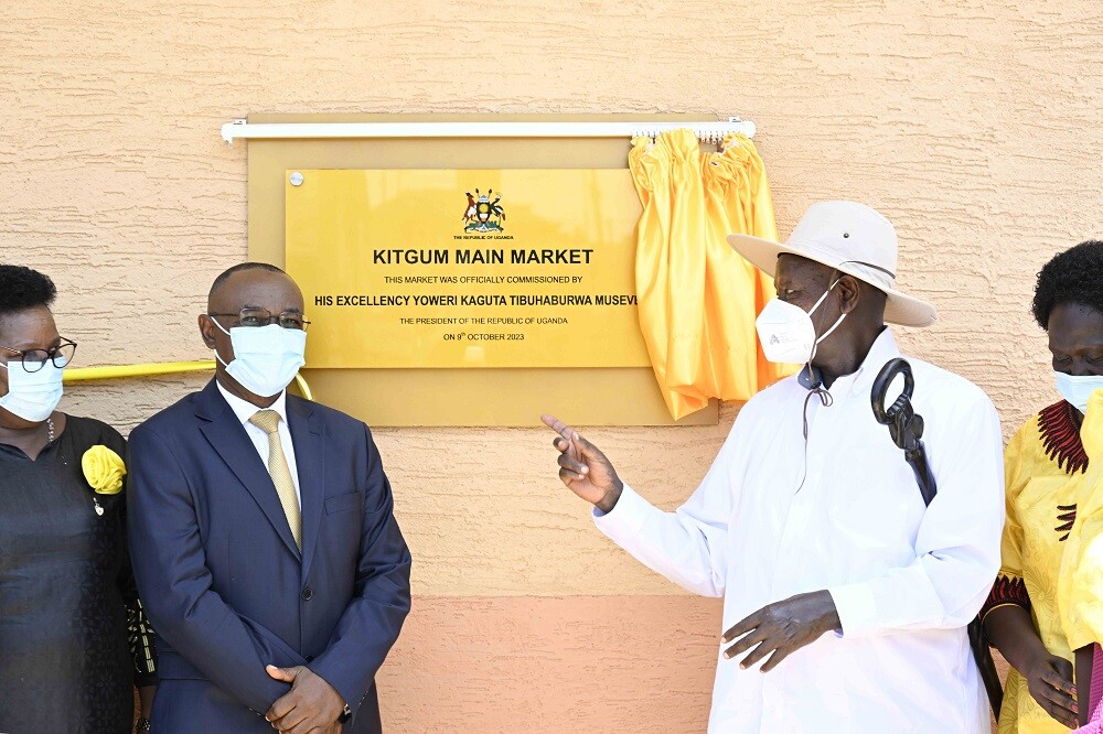 Museveni commissions Kitgum Main Market