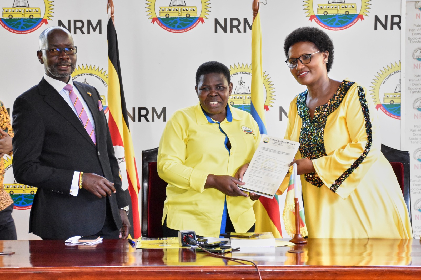 NRM signs MoU with Kisoro Woman MP Akifeza Ngabirano